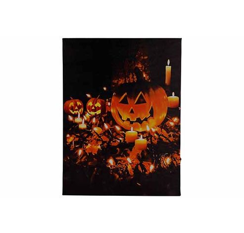 Canvas Pumpkin Candles Led 2aabat Not In Cl Multi-kleur 30x40xh1,8cm Rechthoek  Cosy @ Home