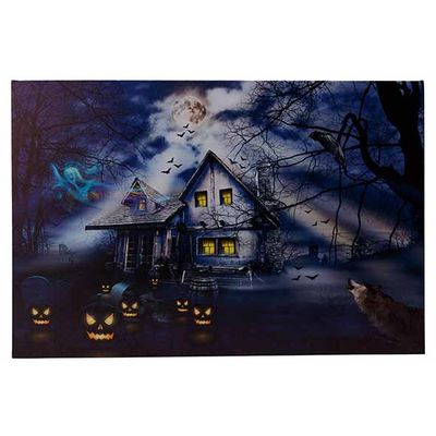 Canvas House Pumpkins Led 2aabat Not Inc L Multi-kleur 40x60xh2,5cm Rechthoek 