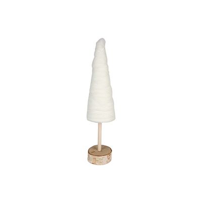 Cone On Foot Fluffy Creme 6x6xh26cm Foam   Cosy @ Home