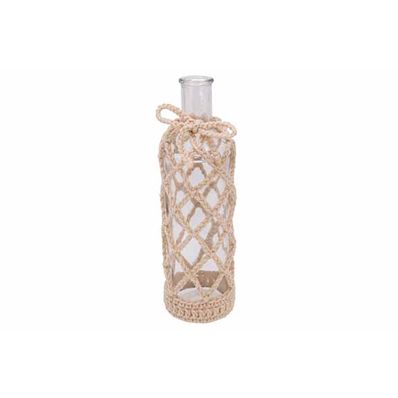 Fles Rope Transparant D6,5xh24cm Glas  