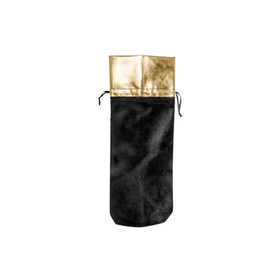 Sac Bouteille Gold Noir 14x14xh35cm Textile 