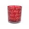 Theelichthouder Love Rood 7x7xh8cm Glas  