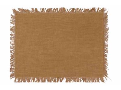 Placemat Fringes Sable 48x33cm Rectangul Aire Coton