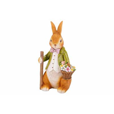 Lapin Flower Basket Vert 11x10xh19cm Pol Yresine  Cosy @ Home