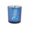 Theelichthouder Jellyfish Blauw 9x9xh10c M Glas 