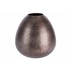 Cosy @ Home Vaas Egg Bruin 33x33xh35cm Rond Aluminiu M 