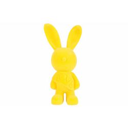 Cosy @ Home Lapin Flocked Jaune 17x11xh35cm Plastic  