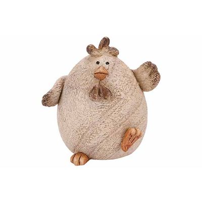 Kip Wood Look Greige 8x8xh9cm Polyresin   Cosy @ Home