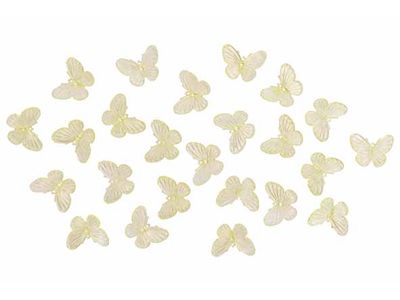 Deco A Disperser Set24 Butterflies Vert 4xh4cm Plastic