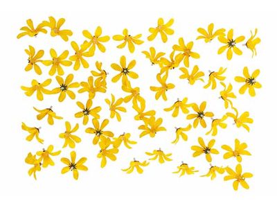 Deco A Disperser Flowers Jaune Textile 