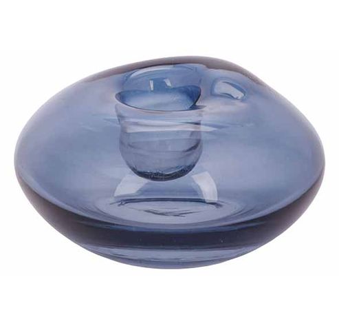 Bougeoir Massi Bleu 10x10xh7cm Verre   Cosy @ Home