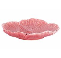 Schaal Flower Roze 13x13xh3cm Keramiek  