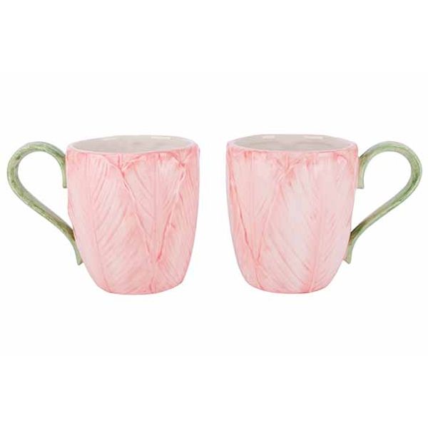 Cosy @ Home Giftset Set2 Mug Tulip Roze 14x10xh10cm Rond Dolomiet