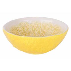 Cosy @ Home Coupe Set4 Lemon Jaune 15x15xh6cm Rond D Olomite 