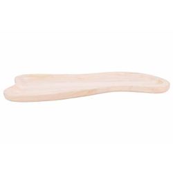 Schaal Natuur 39x18xh2cm Organisch Hout  