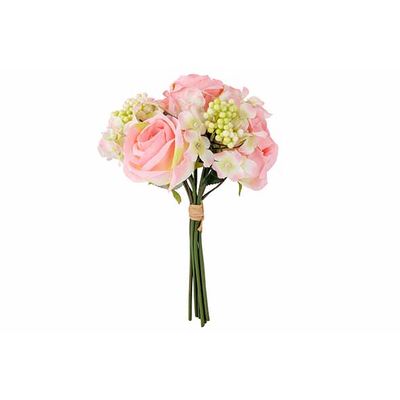 Bouquet Roses Rose 20x20xh32cm Plastic   Cosy @ Home