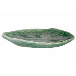 Cosy @ Home Schaaltje Leaf Groen 20x13xh3cm Keramiek  