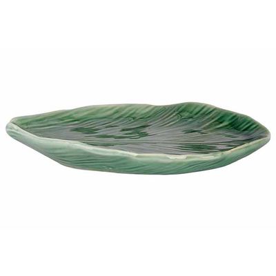 Schaaltje Leaf Groen 20x13xh3cm Keramiek   Cosy @ Home