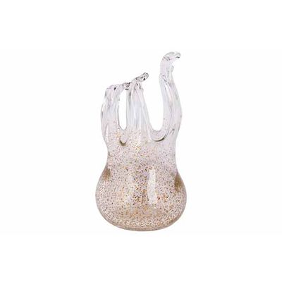 Theelichthouder Octopus Champagne 15x14x H24cm Organisch Glas  Cosy @ Home