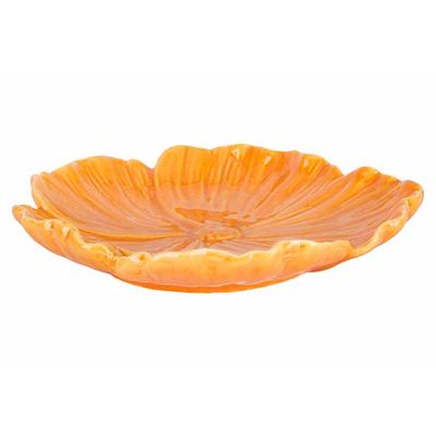 Coupe Flower Orange 13x13xh3cm Ceramique  