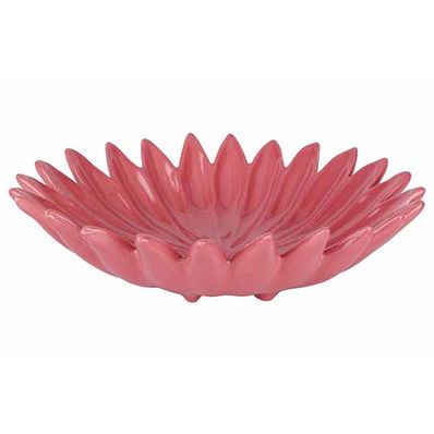 Bord Flower Roze 18x18xh5cm Keramiek  