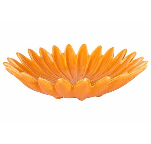 Assiette Flower Orange 18x18xh5cm Cerami Que  Cosy @ Home