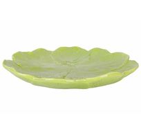 Bord Lettuce Groen 29x29xh4cm Rond Keram Iek 