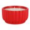 Geurkaars 3 Wicks Rood 14x14xh7,5cm Rond  Cement 