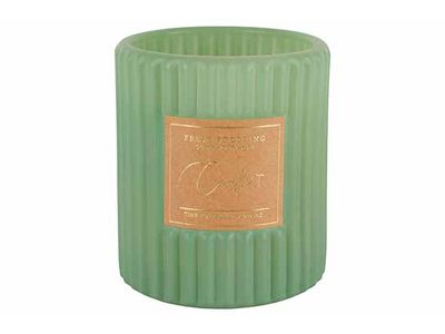 Geurkaars Relax And Unwind Groen 8x8xh9c M Langwerpig Glas