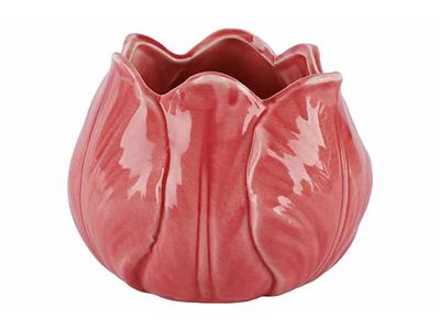 Bloempot Tulip Roze 130x130xh100cm Rond Keramiek