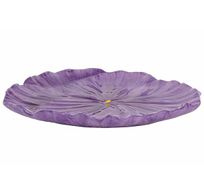 Assiette Set4 Flower Violet 20x21xh3cm D Olomite 