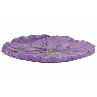 Assiette Set4 Flower Violet 20x21xh3cm D Olomite  Cosy @ Home