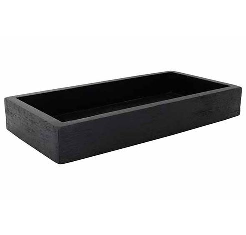 Plateau Zen Noir 27,5x14xh4cm Bois   Cosy @ Home