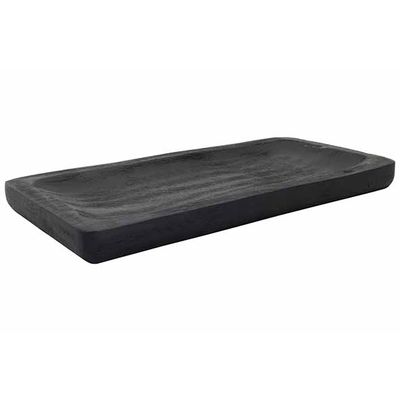 Dienblad Zen Zwart 31x15xh2cm Hout   Cosy @ Home