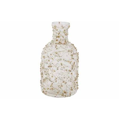 Vase Dried Flowers Transparent 20x10xh10 Cm Verre  Cosy @ Home