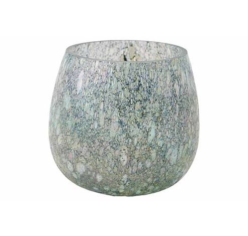 Bougeoir Cheena Bleu 8x8xh8cm Verre   Cosy @ Home