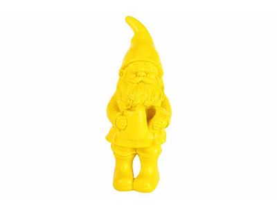 Kabouter Geel 9x9xh24cm Resin 