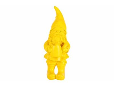 Kabouter Geel 12x14xh33cm Resin 
