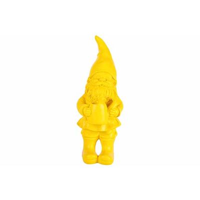 Gnome Jaune 12x14xh33cm Resine  