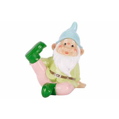 Gnome Sitting Multicolore 20x14xh21cm Au Tre Resine 