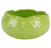 Schaal Lettuce Groen 17x17xh8cm Keramiek  