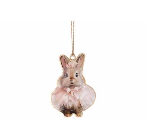 Suspension Vintage Fluffy Rabbit Rose 6x ,5xh10cm Email  Cosy @ Home