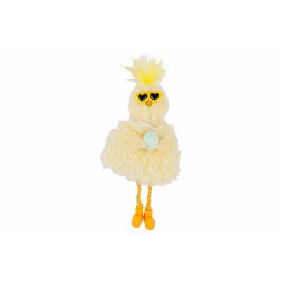 Suspension Funny Chick Jaune 6x6xh16cm   Cosy @ Home