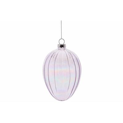 Hanger Drop Lila 8x8xh12cm Glas  