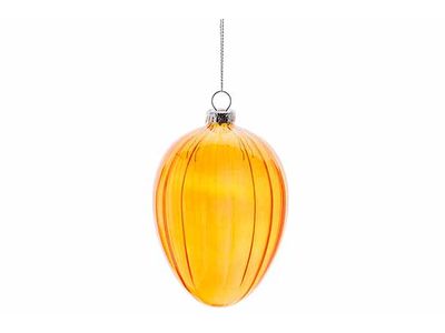 Hanger Drop Oranje 8x8xh12cm Glas 