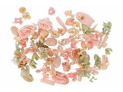 Potpourri Rose Roze 8x8xh18cm Rond Droog Bloemen