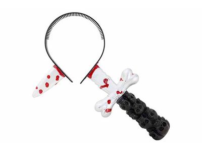 Diademe Bloody Knife Noir 18x4xh29cm Pla Stic