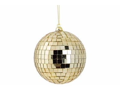 Bal Disco Goud 10x10xh10cm Kunststof 