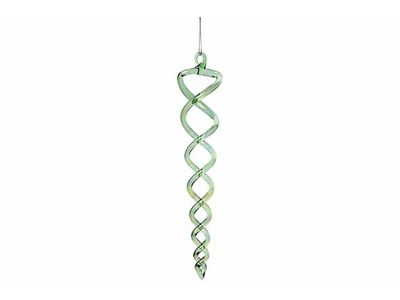 Hanger Spiral Cone Groen 4x4xh19cm Glas 