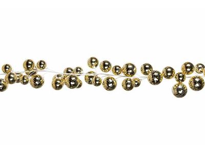Guirlande Balls Dore 16x8xh180cm Plastic 